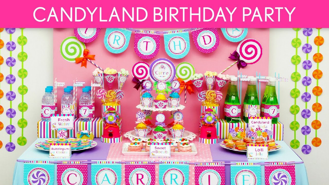 Candy Birthday Party
 Candy Birthday Party Ideas Candyland B39