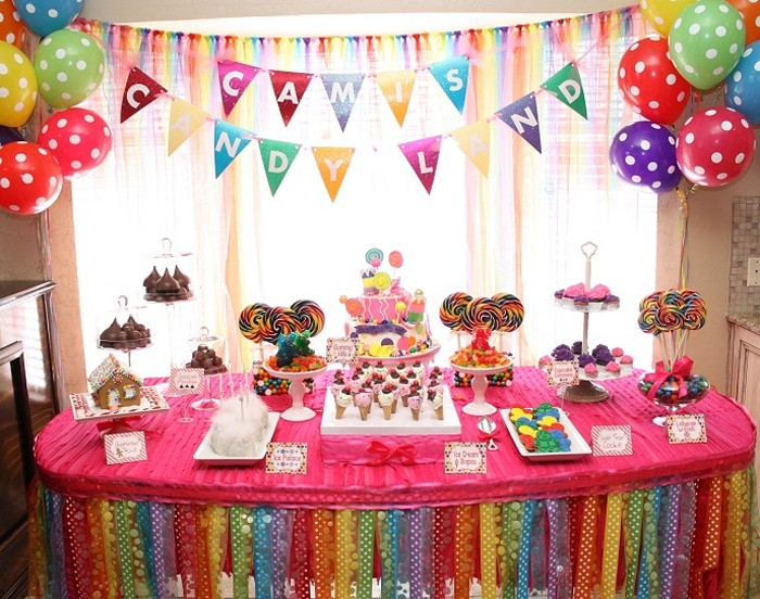 Candy Birthday Party
 Candy Land Themed Birthday Party Pretty My Party