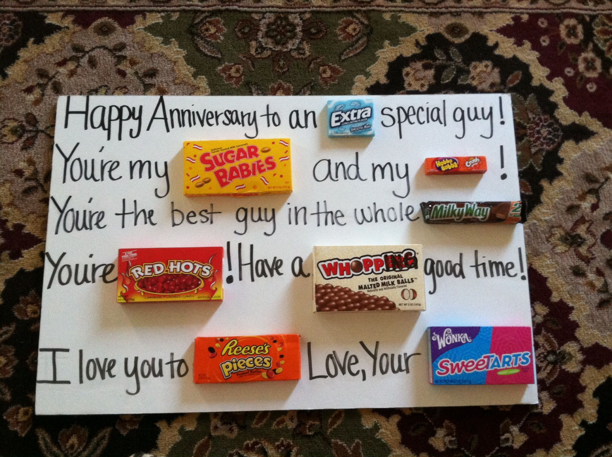 Candy Gift Ideas For Boyfriend
 Another great candy idea for a sugar ant like my boyfriend