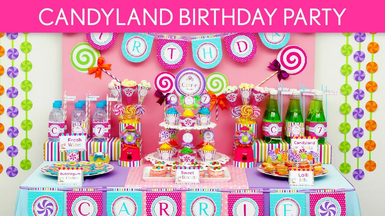 Candyland Birthday Decorations
 Candy Birthday Party Ideas Candyland B39