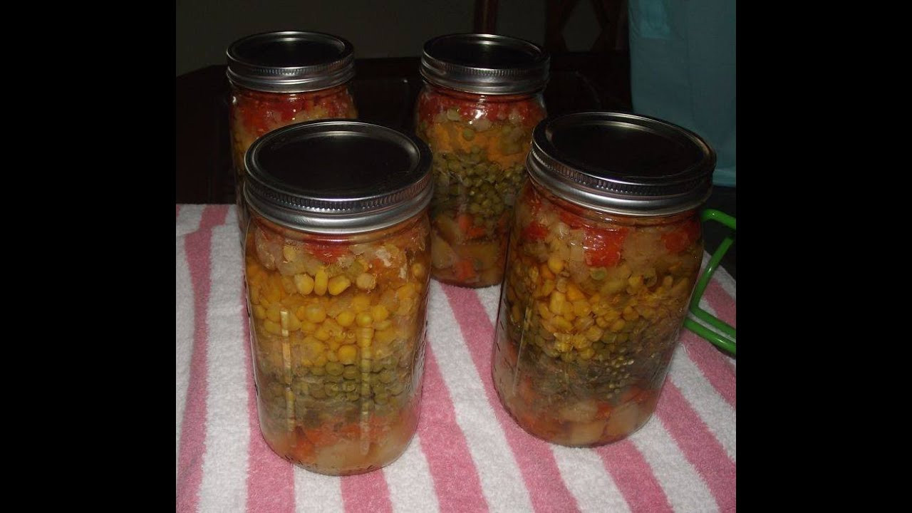 Canning Chicken Soup
 Canning Chicken Soup in Layers