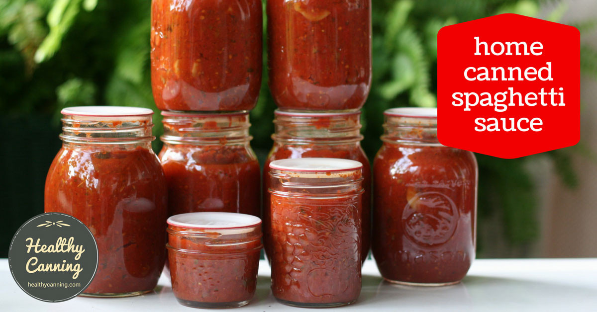 Canning Spaghetti Sauce
 Spaghetti Sauce Healthy Canning