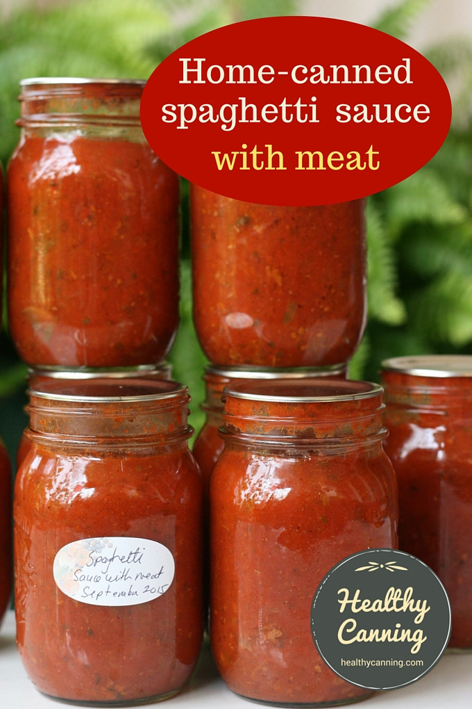 Canning Spaghetti Sauce
 Spaghetti Sauce with Meat Healthy Canning