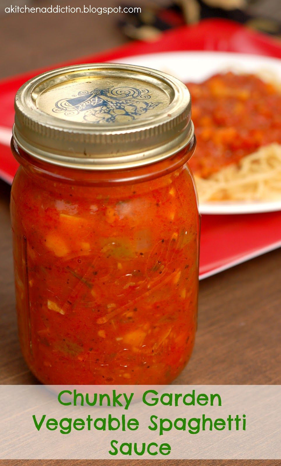 Canning Spaghetti Sauce
 A Kitchen Addiction Chunky Garden Ve able Spaghetti