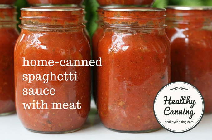 Canning Spaghetti Sauce With Meat
 Spaghetti Sauce with Meat Healthy Canning