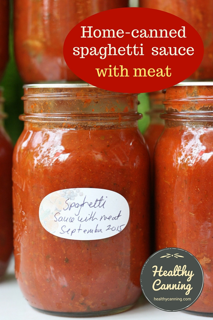 Canning Spaghetti Sauce With Meat
 Spaghetti Sauce with Meat Healthy Canning