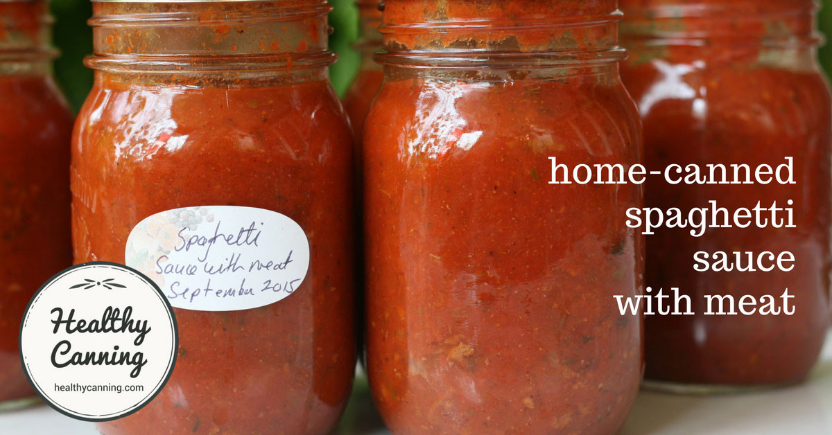 Canning Spaghetti Sauce With Meat
 Spaghetti Sauce with Meat Healthy Canning