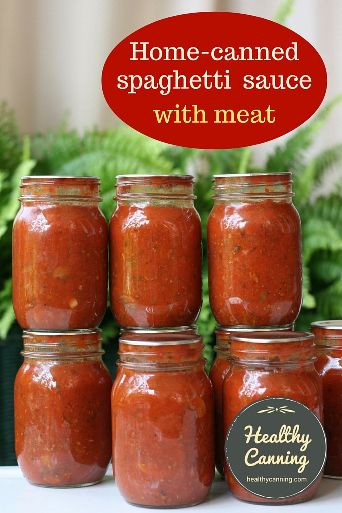 Canning Spaghetti Sauce With Meat
 Spaghetti Sauce with Meat Healthy Canning