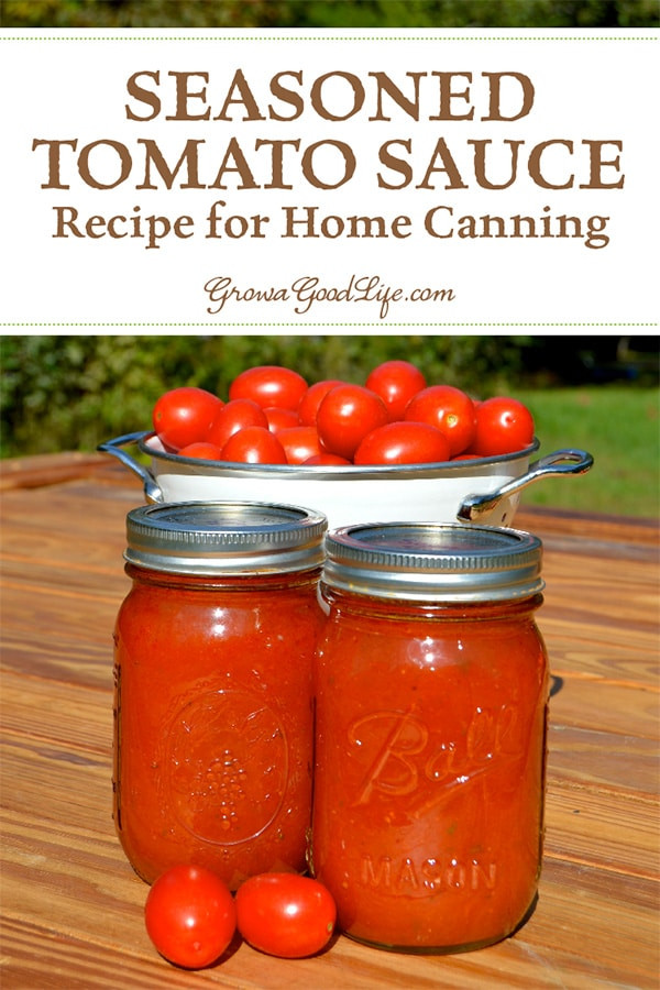 Canning Tomato Sauce
 Seasoned Tomato Sauce Recipe for Home Canning