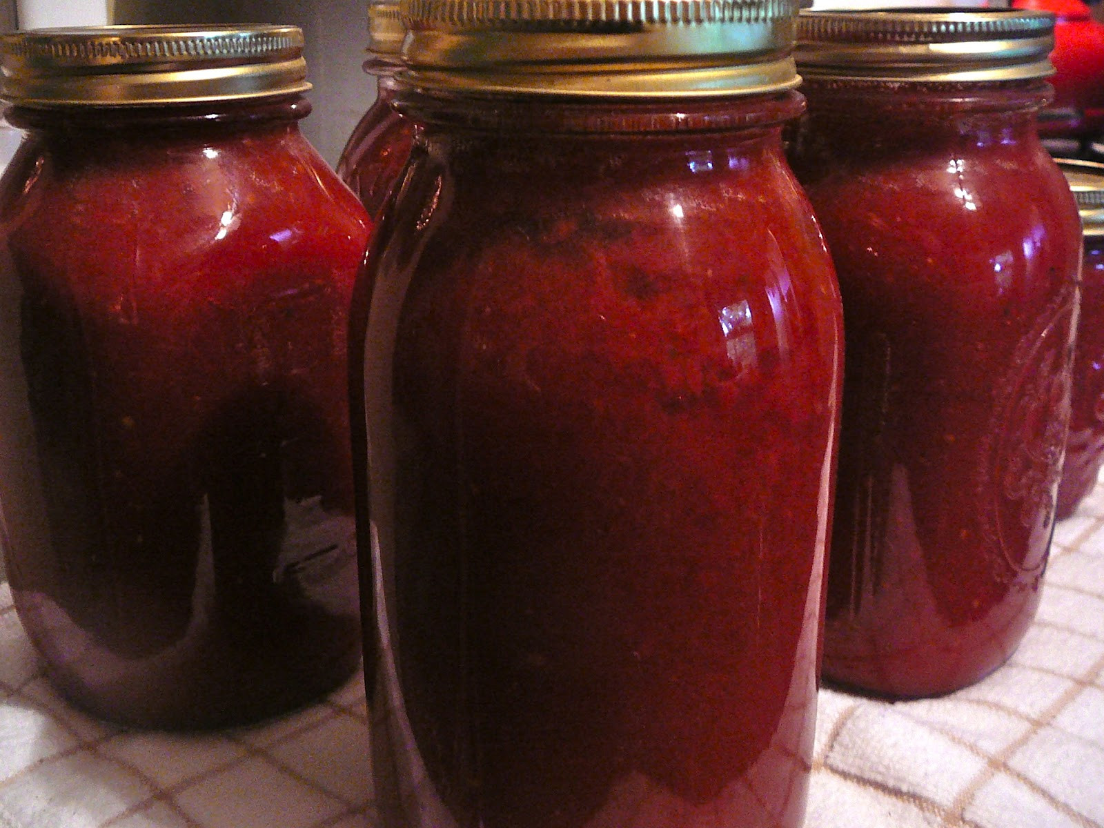 Canning Tomato Sauce
 The Hidden Pantry Canning Basic Tomato Sauce