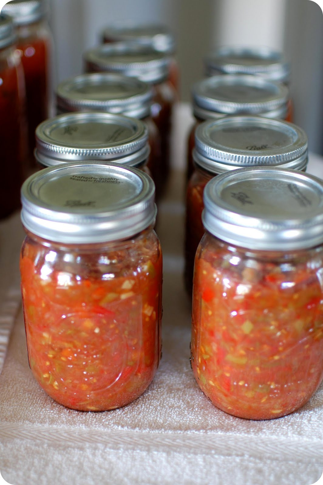 Canning Tomato Sauce
 33 Shades of Green Canning Salsa and Tomato Sauce