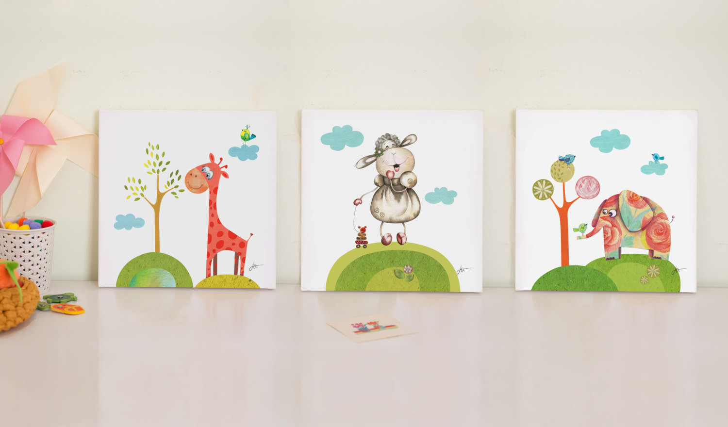 Canvas Art For Kids Room
 Canvas Art For Kids Room Cute Animals Cartoon Drawings