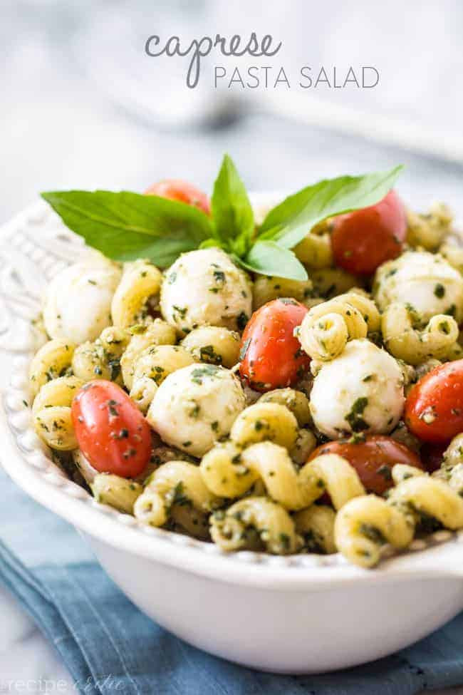 Caprese Pesto Pasta Salad
 Caprese Pasta Salad