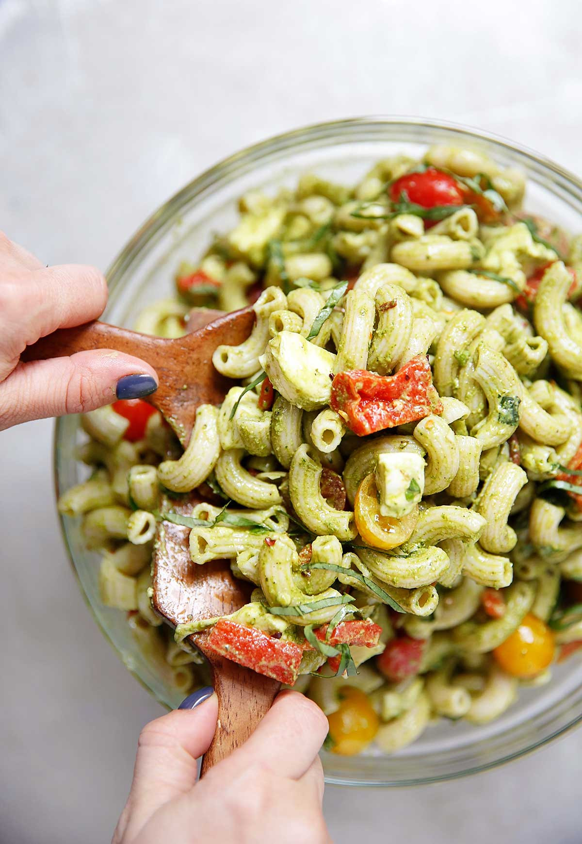 Caprese Pesto Pasta Salad
 Caprese Pesto Pasta Salad Lexi s Clean Kitchen