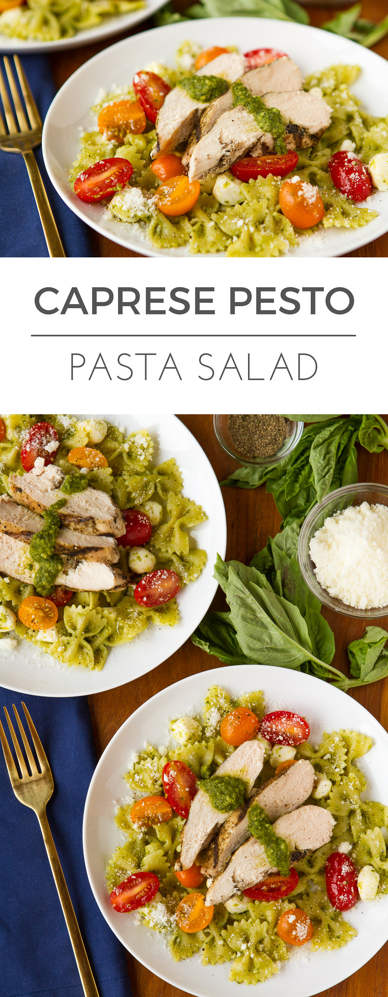 Caprese Pesto Pasta Salad
 Caprese Pesto Pasta Salad