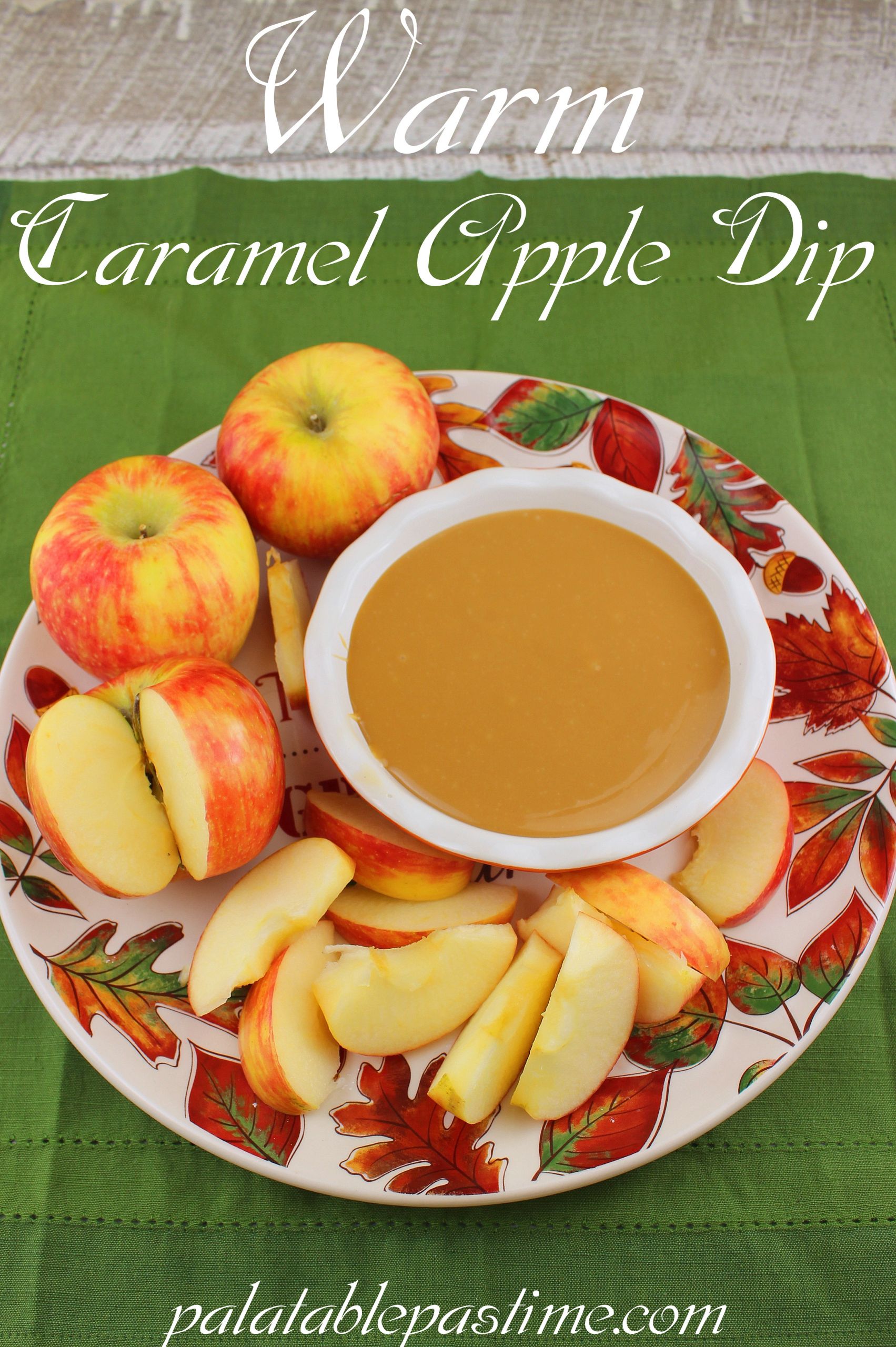 Caramel Dip For Apples Using Caramels
 Warm Caramel Apple Dip for SundaySupper