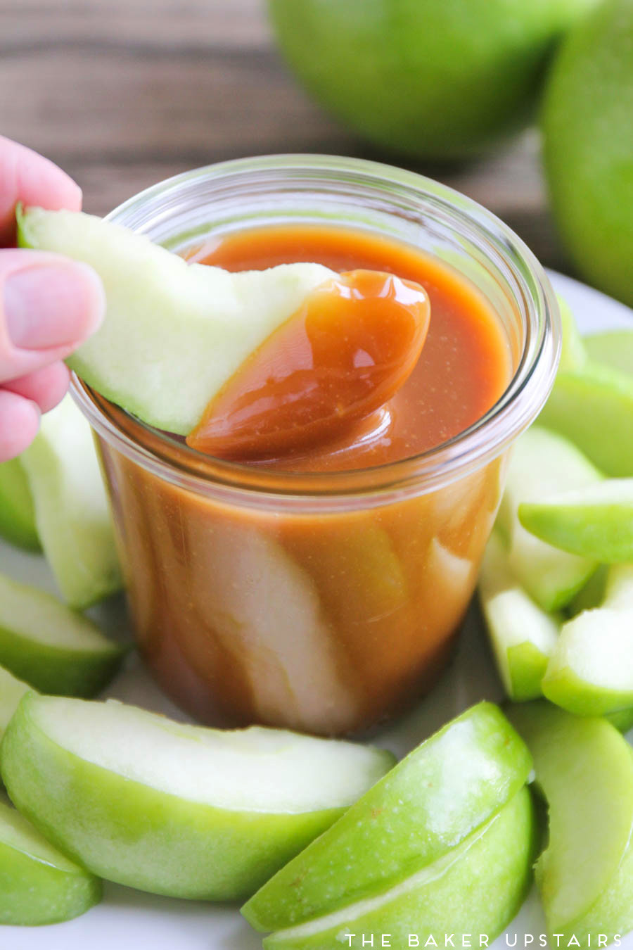 Caramel Dip For Apples Using Caramels
 The Baker Upstairs caramel apple dip