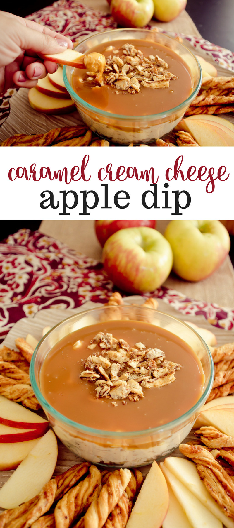 Caramel Dip For Apples Using Caramels
 Caramel Cream Cheese Apple Dip