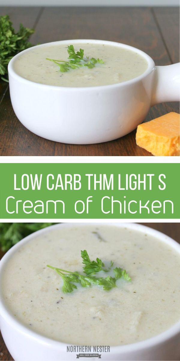 Carbs In Cream Of Chicken Soup
 Low Carb Cream of Chicken Soup THM S