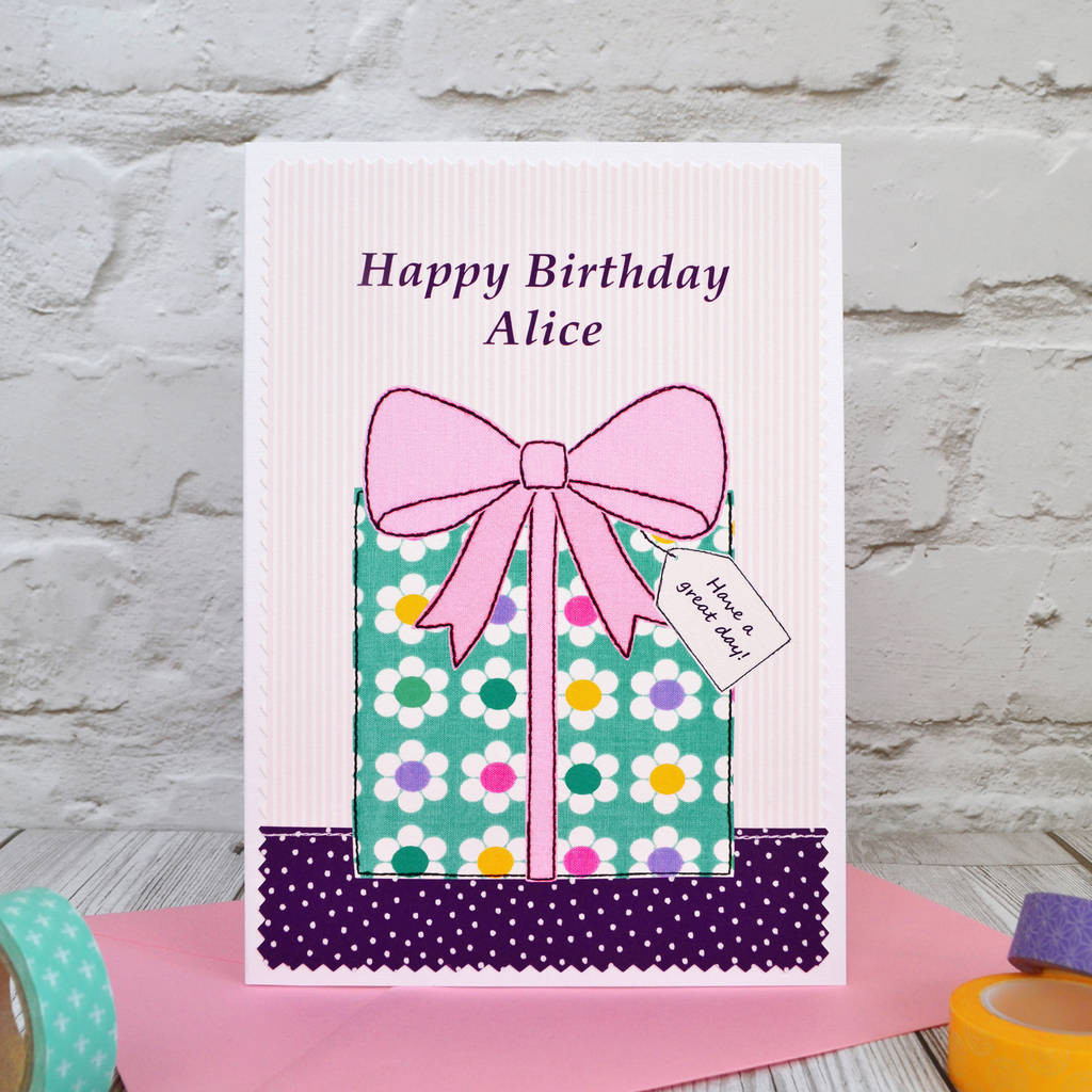 Card For Birthday
 present Personalised Girls Birthday Card By Jenny Arnott