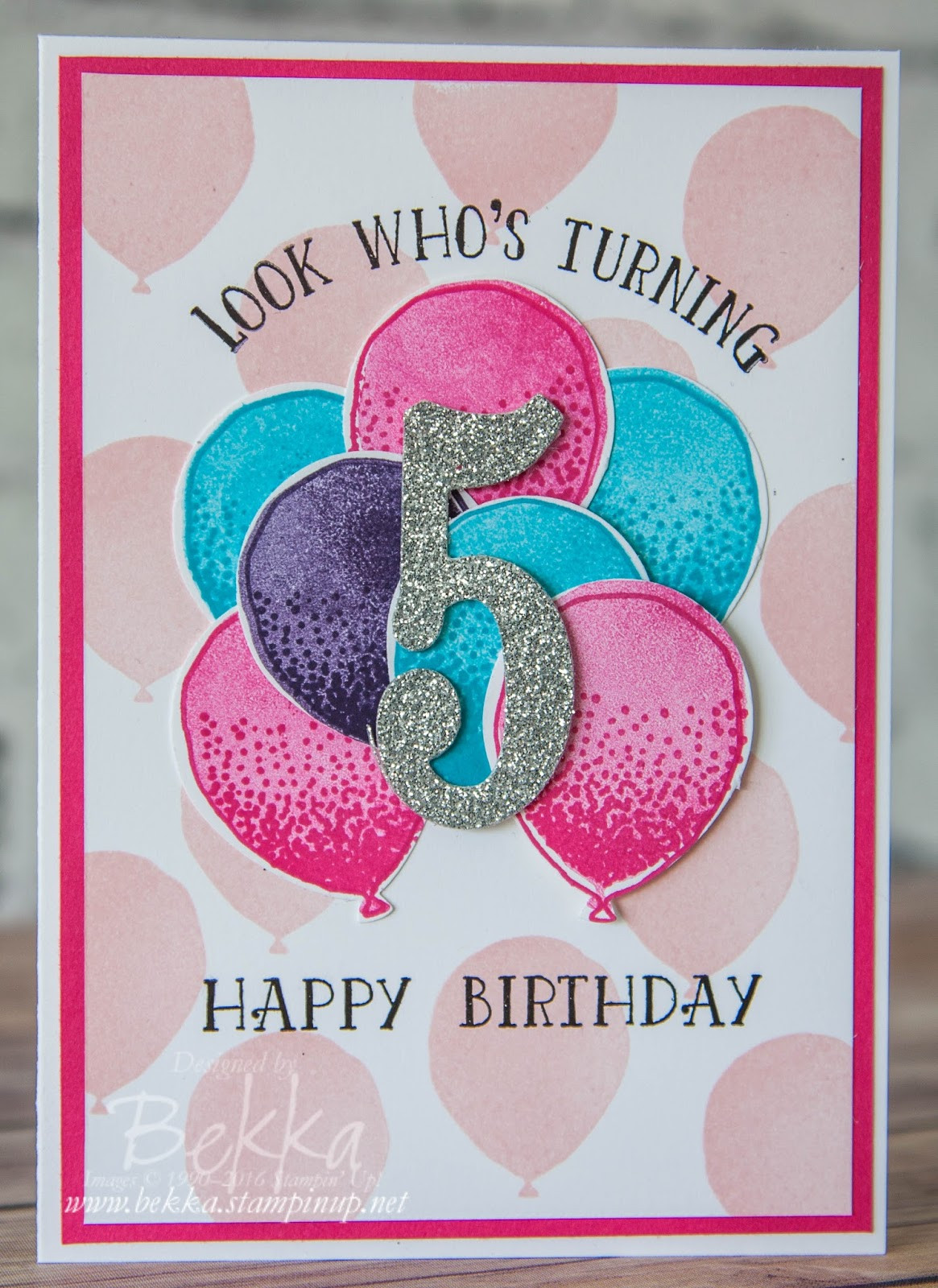 Card For Birthday
 Stampin Up UK Feeling Crafty Bekka Prideaux Stampin