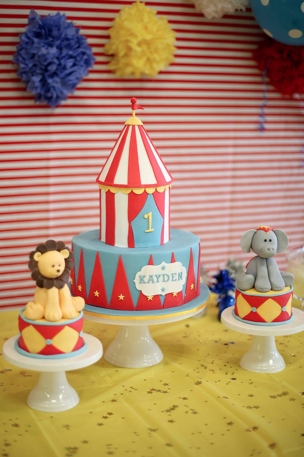 Carnival Birthday Cake
 Bakerz Dad Circus Cake