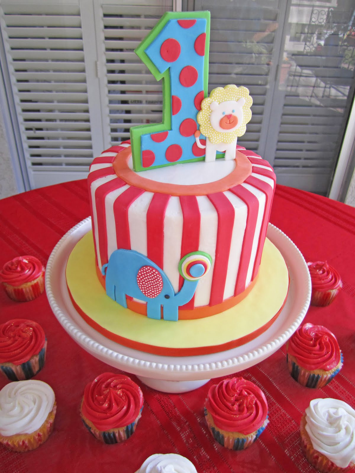 Carnival Birthday Cake
 Cakes by Sarah Baby Carnival Cake