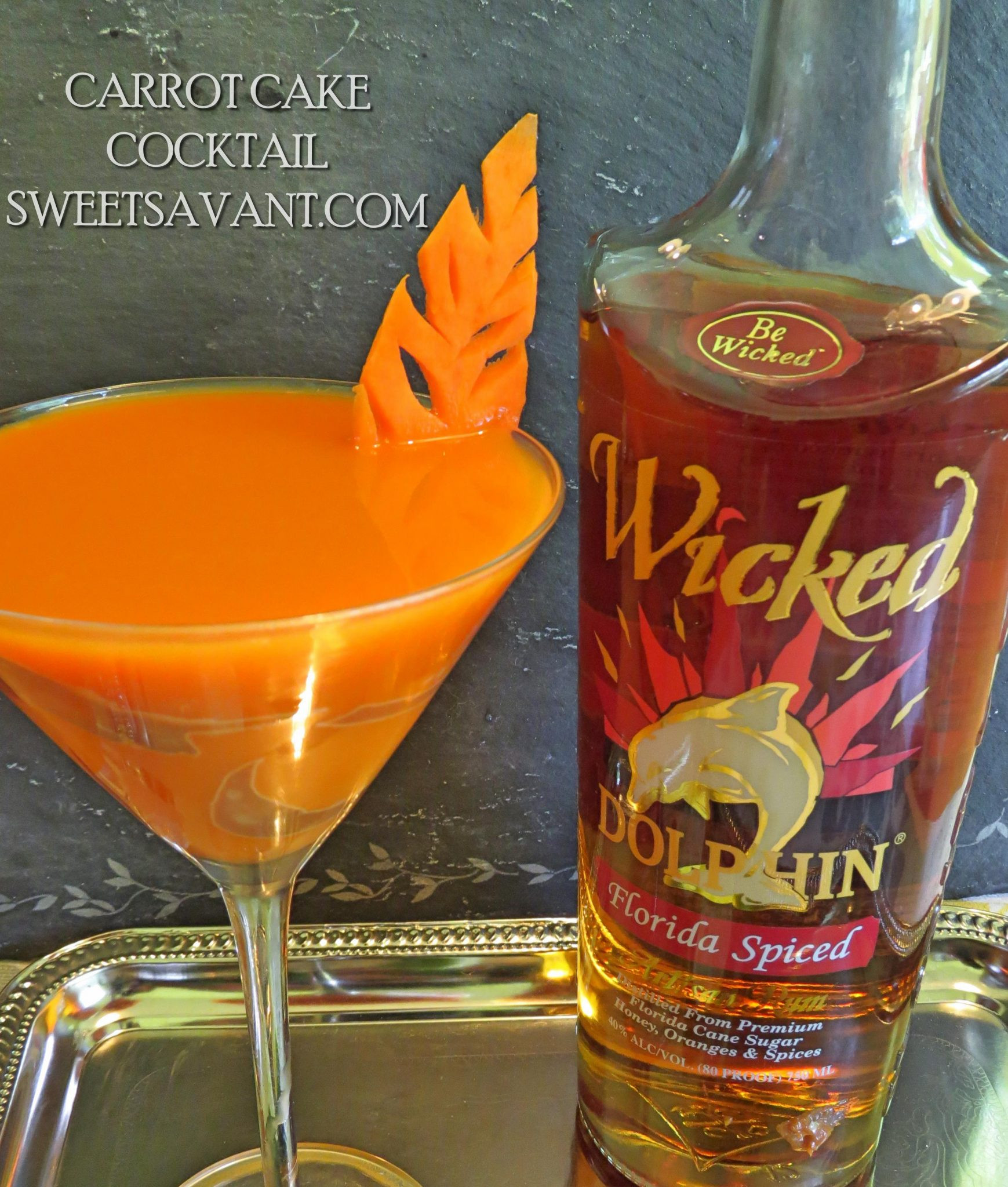 Carrot Cake Cocktail
 Carrot Cake Punch with Wicked Dolphin Spiced Rum