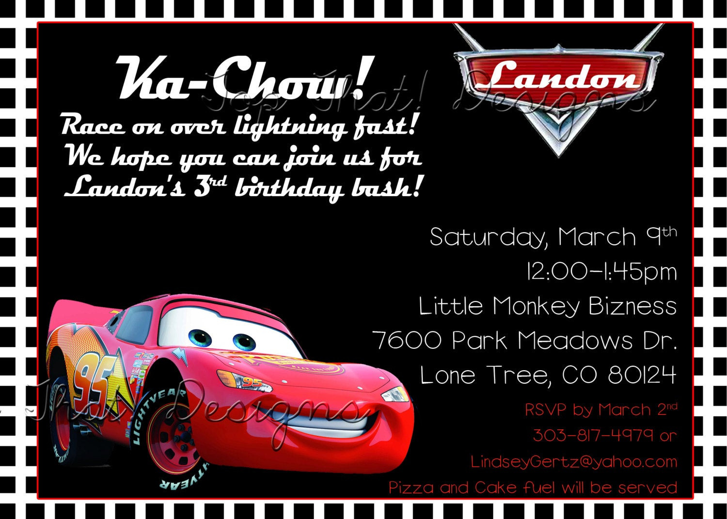 Cars Birthday Invitation
 Cars Themed Birthday Invitation Printable by jenleonardini