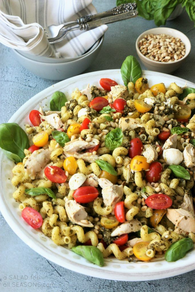 Cavatappi Pasta Salad
 Pesto Cavatappi Salad with Chicken in 2019