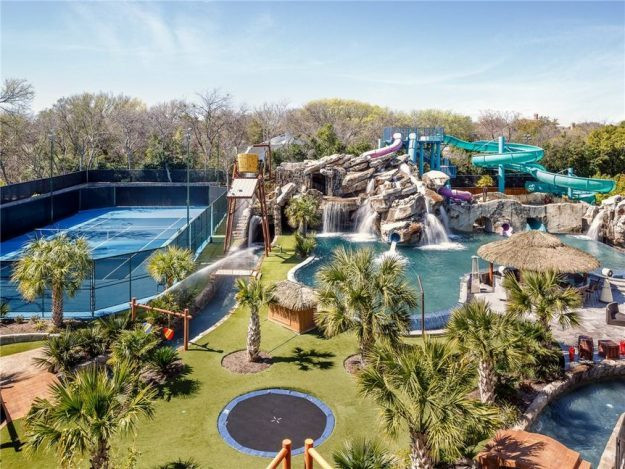 Cecil Backyard Waterpark
 $32 million mansion in Dallas es with a water park