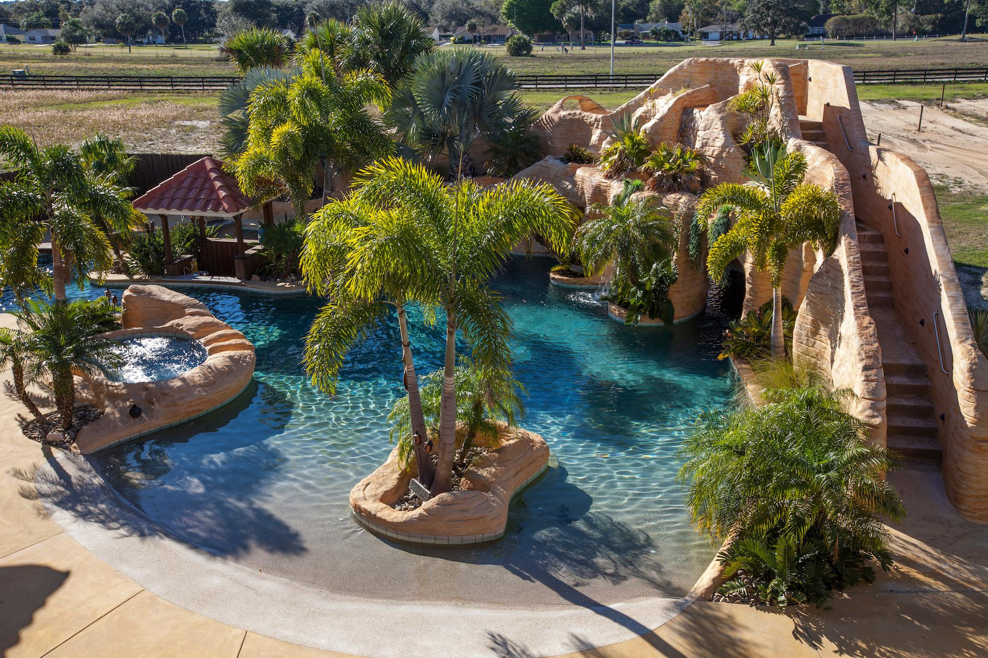 Cecil Backyard Waterpark
 Florida Home with Backyard Water Park [2000x1333] House