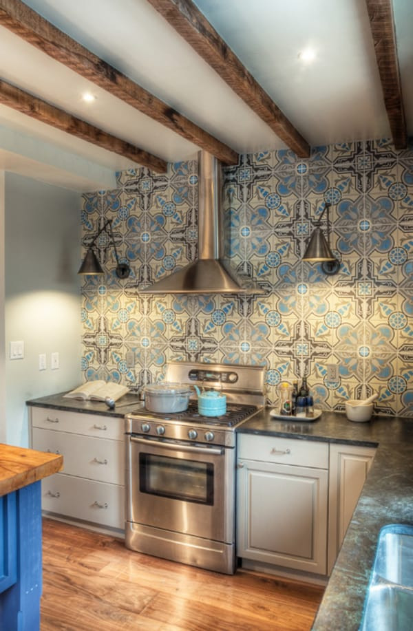 Cement Tiles Kitchen
 Create a decorative kitchen backsplash with cement tiles
