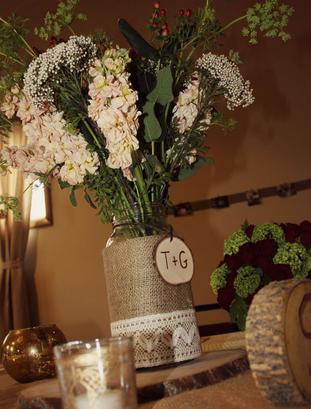 Centerpiece Ideas For Engagement Party
 Rustic Style Engagement Party Rustic Wedding Chic