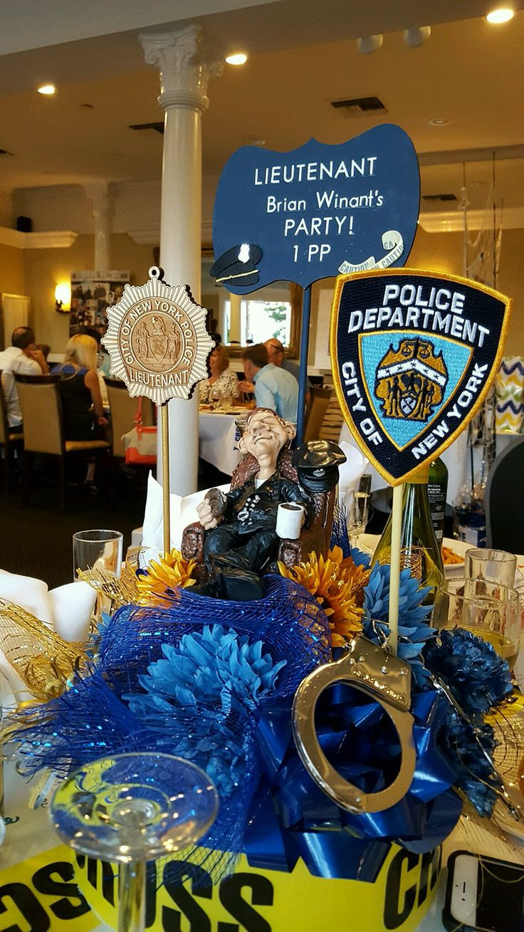 Centerpiece Ideas For Retirement Party
 13 best Police retirement party DIY images on Pinterest