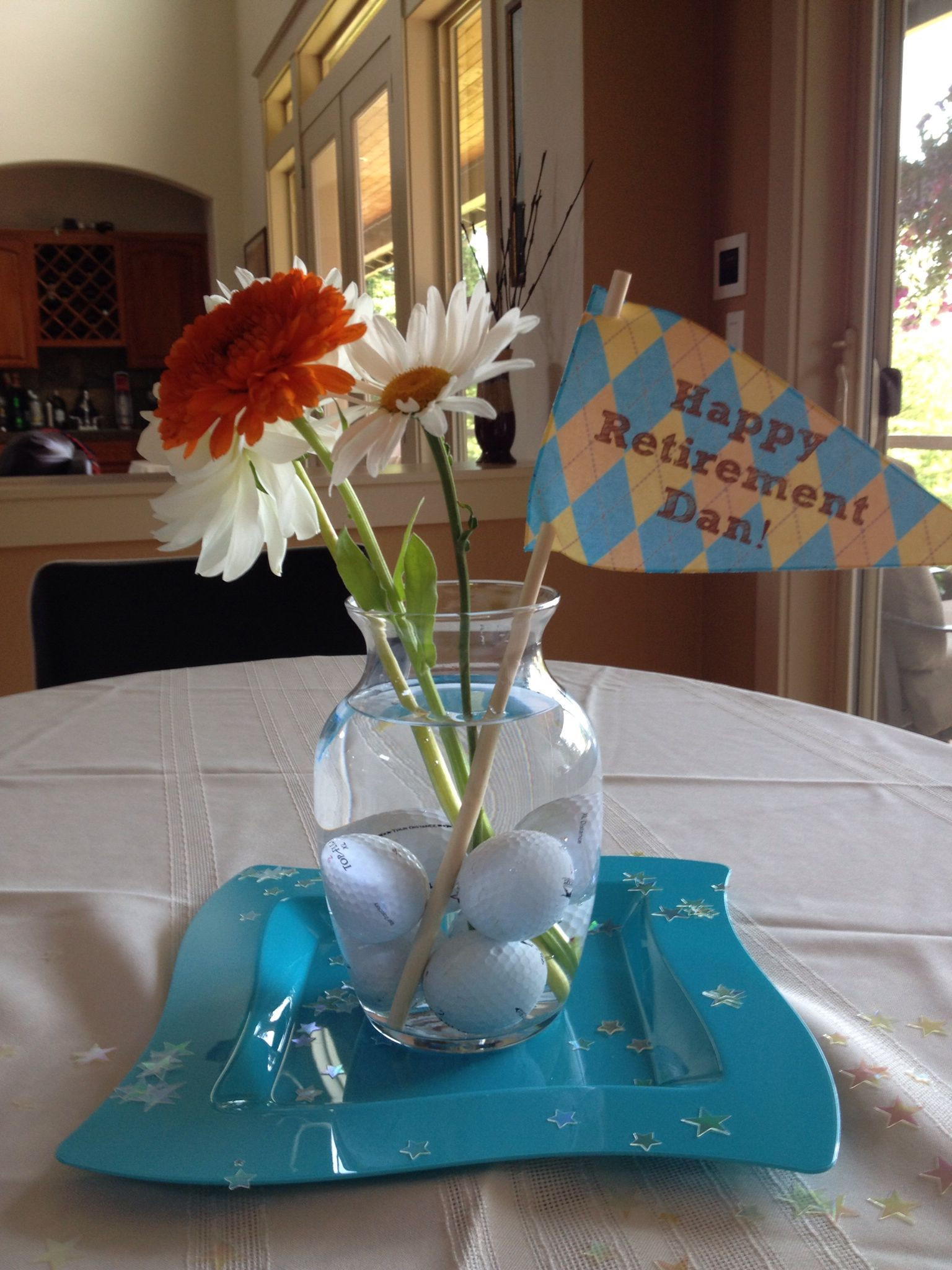 Centerpiece Ideas For Retirement Party
 Easy retirement party decor