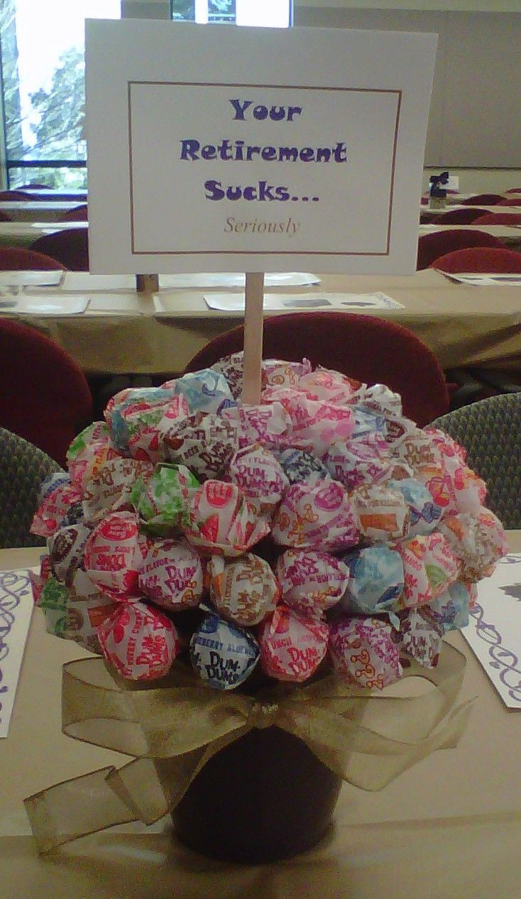 Centerpiece Ideas For Retirement Party
 DIY Centerpiece I did for a co worker s Retirement Party