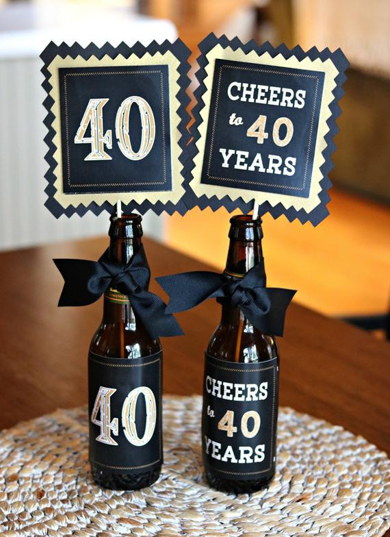 Centerpieces For Birthday Party
 40TH BIRTHDAY DECORATIONS 40th Party Centerpiece Table