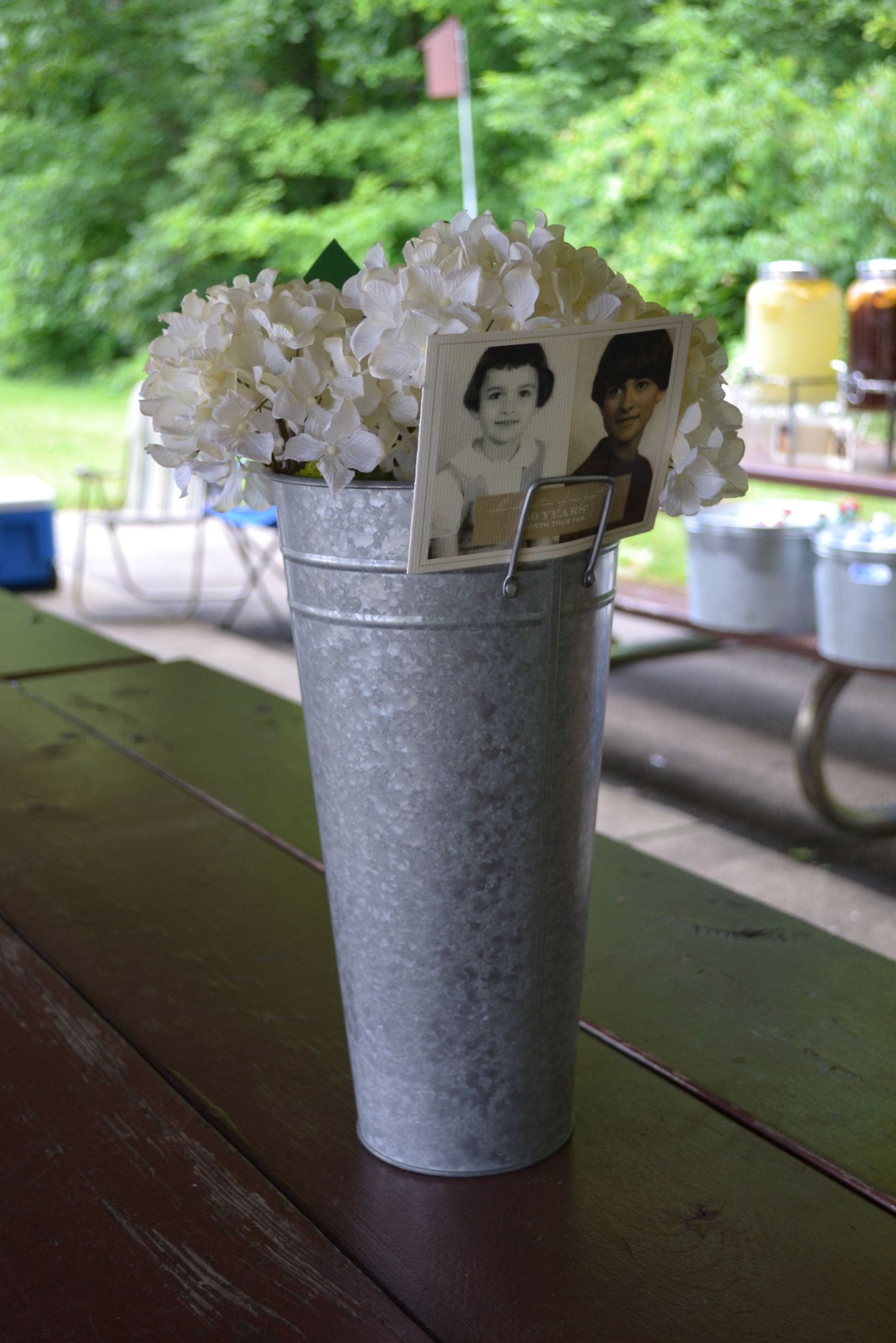 Centerpieces For Birthday Party
 A 60th Birthday Party in the Park