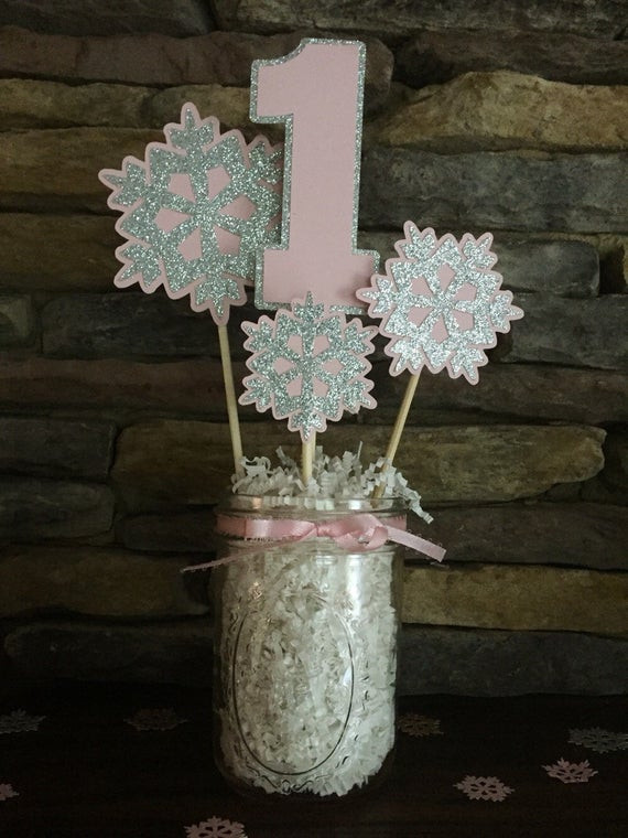 Centerpieces For Birthday Party
 ederland Birthday Party Centerpiece Snowflake Birthday Party