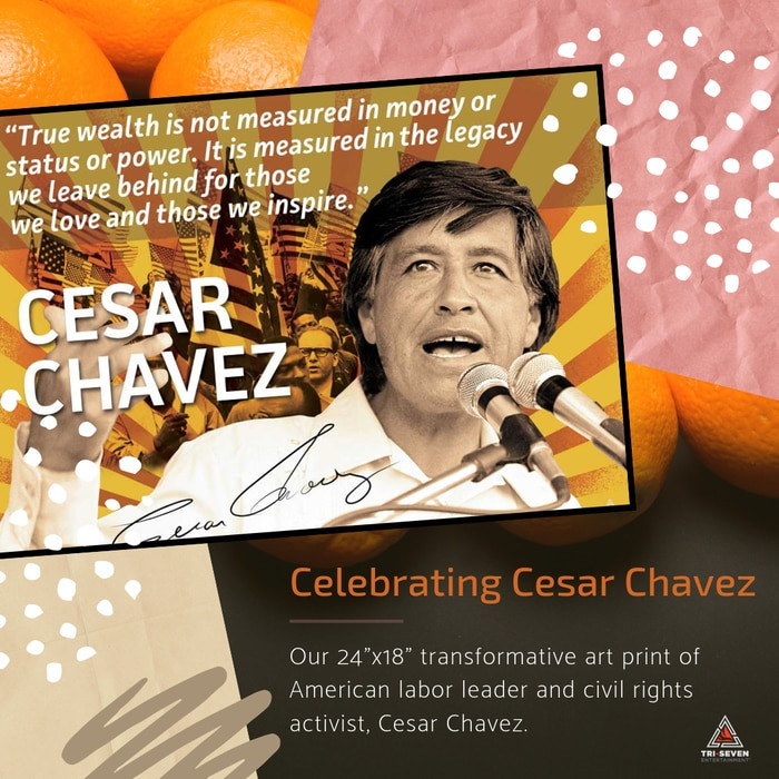 Cesar Chavez Quotes On Education
 Cesar Chavez Poster Quote Labor Activist Education Art