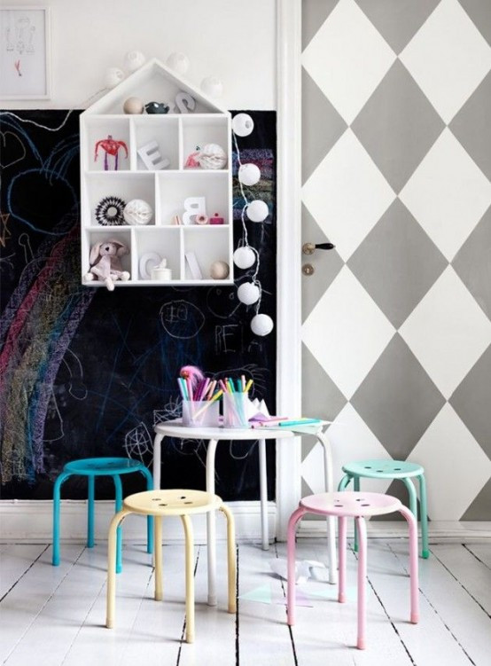 Chalkboard For Kids Room
 33 Awesome Chalkboard Décor Ideas For Kids’ Rooms DigsDigs