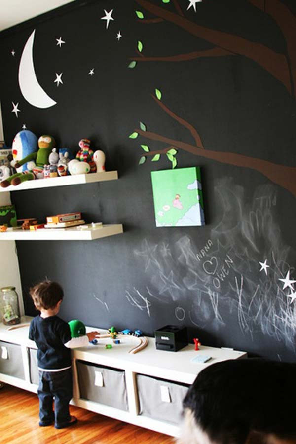 Chalkboard For Kids Room
 36 Exciting Ideas To Decorate Kids Rooms with Colored