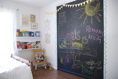 Chalkboard Wall Kids Room
 6 WAYS TO DECORATE THE WALLS IN KIDS BEDROOMS Daily