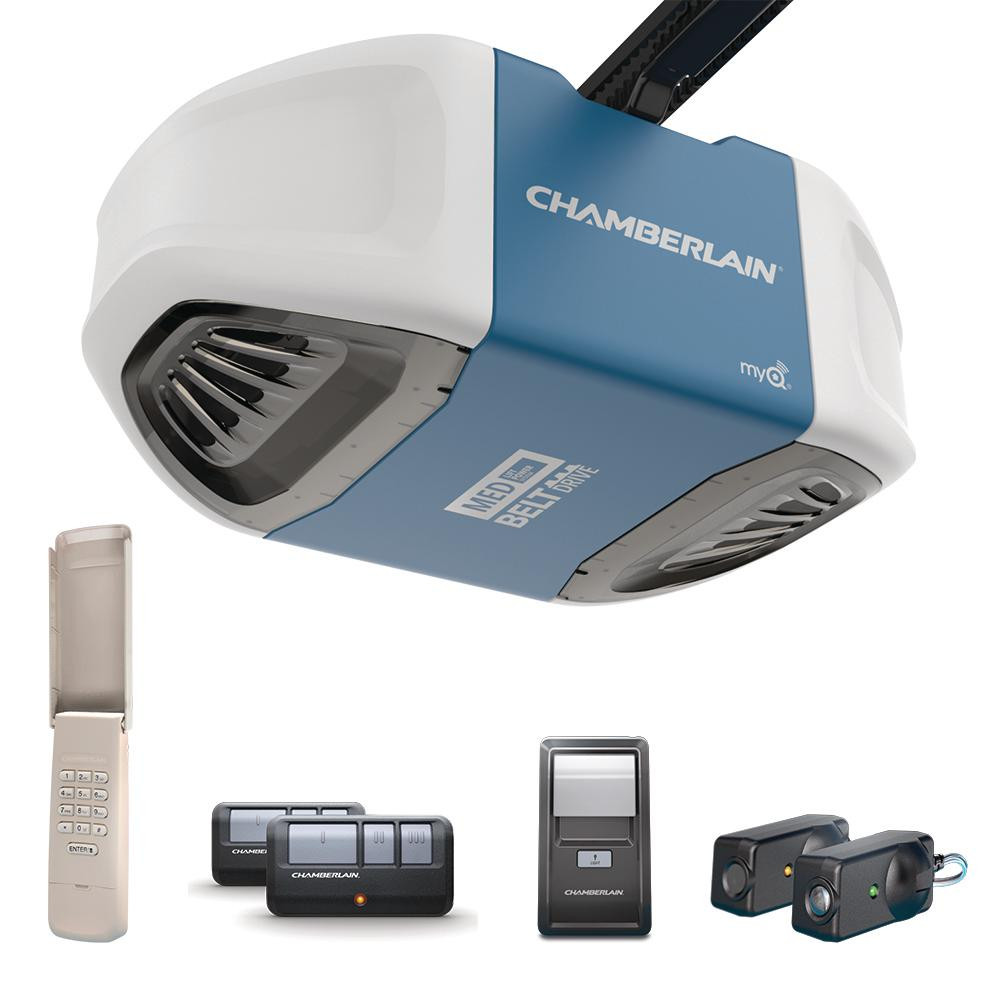 Chamberlain Garage Door Installation
 Chamberlain 1 2 HP Ultra Quiet Belt Drive Garage Door