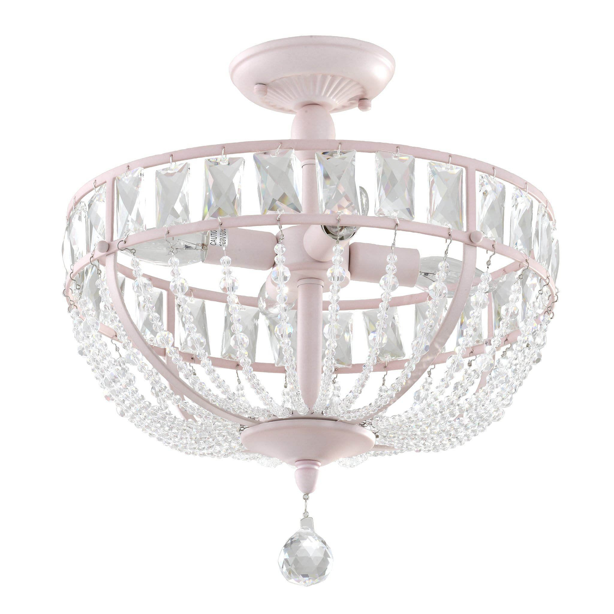 Chandeliers For Kids Room
 Ashley Chandelier in Pink