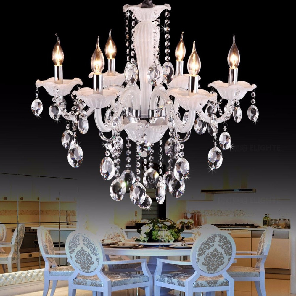 Chandeliers For Kids Room
 Cafe white mini chandelier Luxury bedroom 6 lights kids