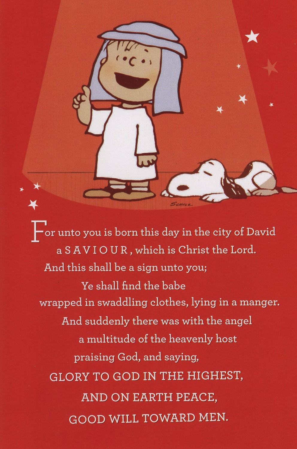 Charlie Brown Christmas Linus Quote
 25 Posts of Christmas Day 16 Christmas Cards