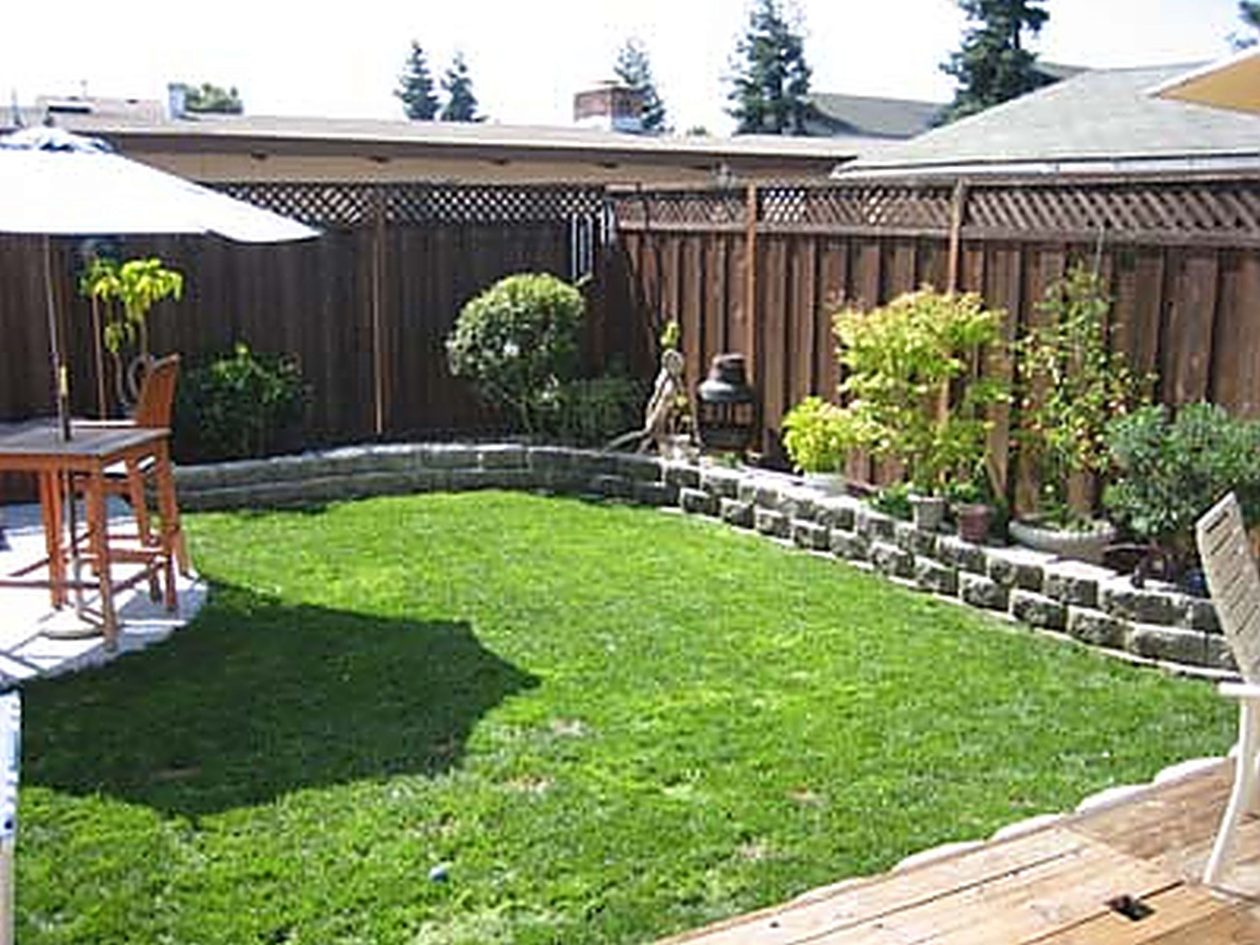 Cheap Backyard Landscape
 Yard Landscaping Ideas A Bud Small Backyard