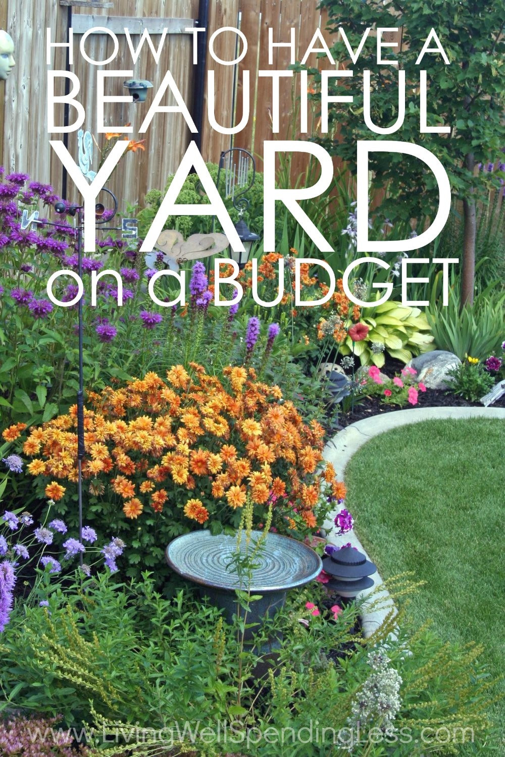 Cheap Backyard Landscape
 How to Have a Beautiful Yard on a Bud